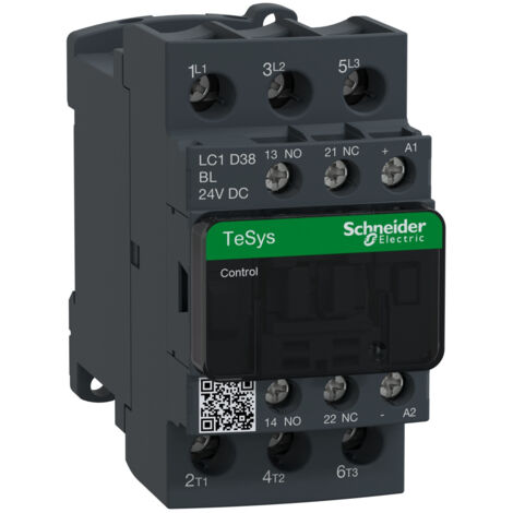 Contacteur TeSys LC1D 3P AC3 440V 38 A bobine 24 VCC - LC1D38BL (1/2)