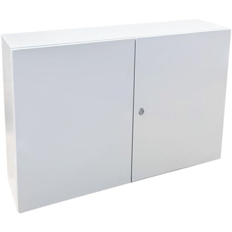 IDE – Coffret électrique nu étanche IP55 600x1200x300 – Double porte avec plaque passe câbles – Installation murale ou sur socle (1/5)