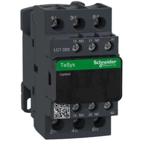 SCHNEIDER ELECTRIC CONTACTEUR TESYS LC1D 3P AC3 440V 25 A BOBINE 24 V CA SCHLC1D25B7