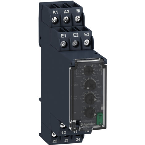 Rm22ua33mt Schneider - Relais Sur/sous-tension - 15 à 500v - 2of (inverseur) - 380 à 415vca - Zelio Control
