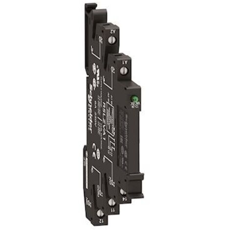 relais pcb embrochable - 1of - 6a - 24v dc - schneider electric rsl1ab4bd