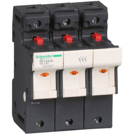 Df143vc Porte Fusible à Tiroir 50a - 3p - Pour Fusibles 14x51mm - Schneider Electric Tesys Df (1/2)