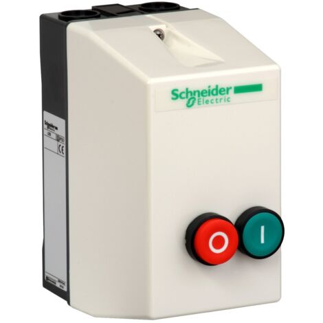 Schneider Electric – Démarreur direct 12 A 230 V CA – Bobine étanche IP65 – Pour moteurs monophasés jusqu'à 3 kW – LE1D12P7