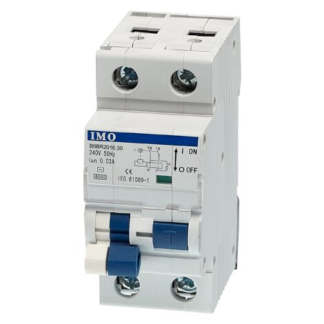 Disjoncteur Différentiel 30mA 25A – Type AC, Courbe C, 1P+N, 6kA, Pour Circuits Prises Et éclairage