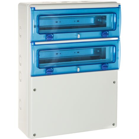 1332p Coffret Pour Prises De Courant 2 Rangées De 16 Modules - étanche Ip65 - Solera Indubox