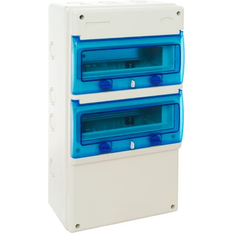 1322p Coffret électrique étanche Pour Prises - 2 Rangées De 11 Modules - Ip65 - Solera Indubox