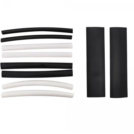 Assortiment de 10 gaines thermoretractable ∅3.5mm à ∅13mm, longueur 8cm (1/3)