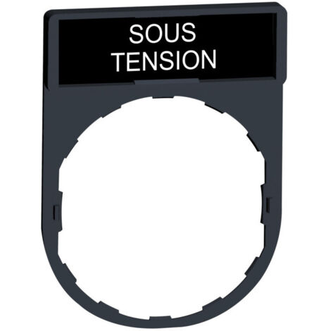 porte étiquette - standard - 30 x 40 - etiquette 8 x 27 - sous tension - schneider zby2126