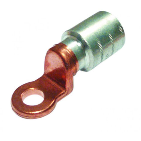 Cosse cuivre alu pour câble aluminium section 35mm² trou M8 Fut court - certifié NFC 63-061 - Mecatraction