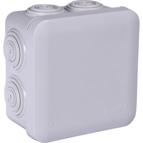 BOÎTE DE DÉRIVATION CARRÉE LEGRAND L80 X L80 X P45MM LEG 92012