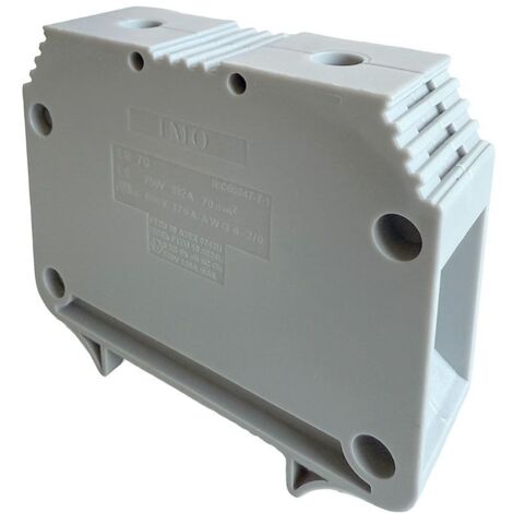 Bloc De Jonction 70mm² - Borne Er70 Grise - 175a Max - Connexion à Vis - Serrage Clé Allen