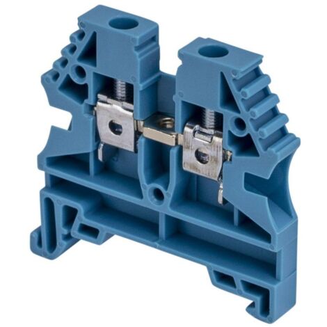 Borne de jonction à vis 4mm² - pas 6mm - bleue - IMO (1/5)