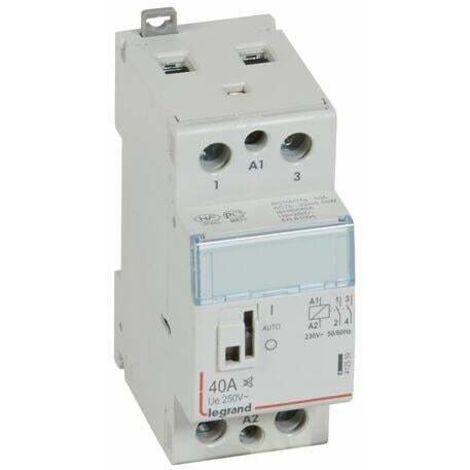 Legrand 412559 Contacteur puissance CX³ silencieux bobine 230V -2P 250V 40A - 2F -2 modules