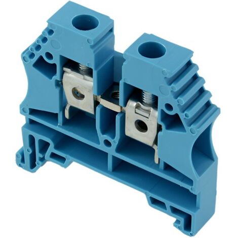 Borne de jonction à vis 6mm² – 600V, 41A – Section câble 6mm² – Fixation sur rail DIN 35mm – Pour installations électriques – IMO
