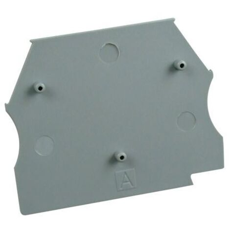 Plaque d'extrémité grise pour borne à vis 2,5 à 10mm² - IMO