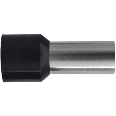 Sachet De 100 Embouts De Câblage Pour Fil Souple Section 25mm² - Noir - Collerette Isolante