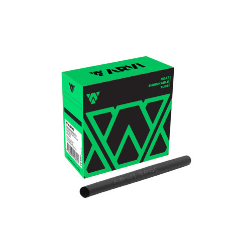 Boite De 8m De Gaine Thermorétractable Diamètre 12/6mm - Noir - Restreint 2:1 - Paroi Fine - Arvi Tpac-12.0-pt