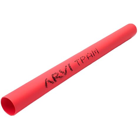 Gaine Thermorétractable - 4/2mm - Rouge - Longueur 1m - Restreint 2:1 - Paroi Fine - Arvi Tpam-4.0-vm (1/2)