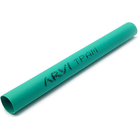 Gaine Thermorétractable - 20/10mm - Vert - Longueur 1m - Restreint 2:1 - Paroi Fine - Arvi Tpam-20.0-ve (1/2)