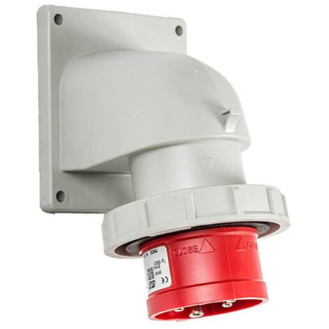 Prise Male à Encastrer Tétrapolaire 16a 3p+n+t 380v - 5 Broches - étanche Ip67 - Ide (1/2)