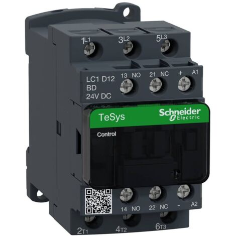 Schneider Electric Contacteur TeSys LC1D 440V 3P 12A Bobine 24V DC