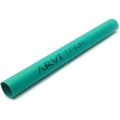 Gaine Thermorétractable - 4/2mm - Vert - Longueur 1m - Restreint 2:1 - Paroi Fine - Arvi Tpam-4.0-ve (1/2)