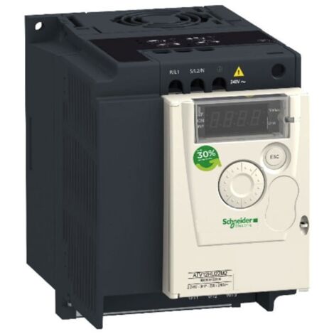 Schneider Electric – Variateur de vitesse monophasé 220V – Sortie triphasée 230V 1,5kW – Protection thermique – Inversion sens de rotation (1/8)