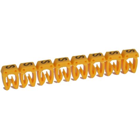 038348 Legrand - Boite De 300 Repères Cab 3 Pour Fils 1,5mm² à 2,5mm² - Marquage Lettre S
