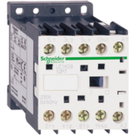 Schneider Electric – Contacteur pour tableau électrique 9A – 3 pôles – 400V AC – Moteur triphasé – LC1K0910V7
