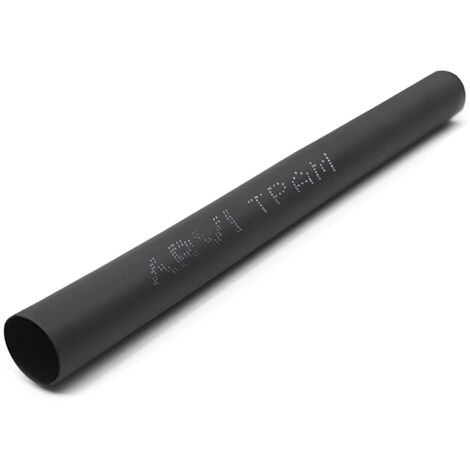 Gaine Thermorétractable - 3,5/1,8mm - Noir - Longueur 1m - Restreint 2:1 - Paroi Fine - Arvi Tpam-3.5-pt