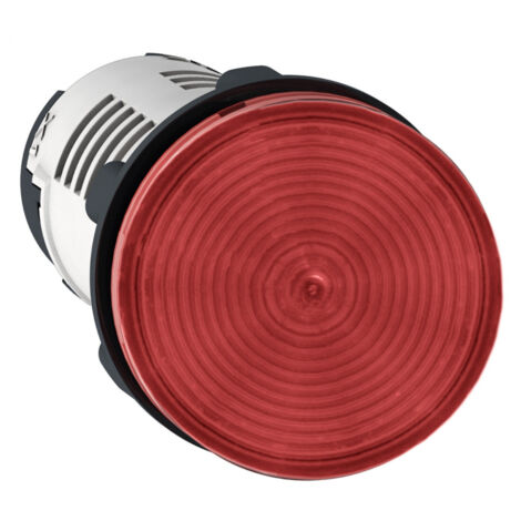 voyant rond - d=22 - rouge - led intégrée - 24v - schneider electric xb7ev04bp (1/3)