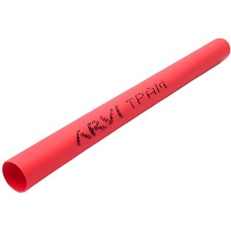 Gaine Thermorétractable - 8/4mm - Rouge - Longueur 1m - Restreint 2:1 - Paroi Fine - Arvi Tpam-8.0-vm (1/2)