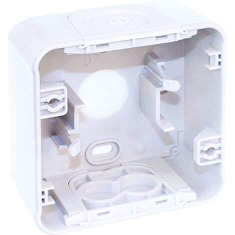 Boite étanche 1 poste en saillie - IP55 - OXXO Couleur  Blanc
