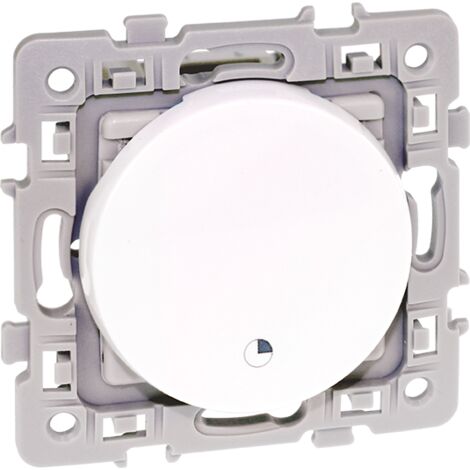 Eur Ohm – Interrupteur temporisé programmable blanc – Tension 230V – Longueur 120mm – Pour gestion efficace de l'éclairage