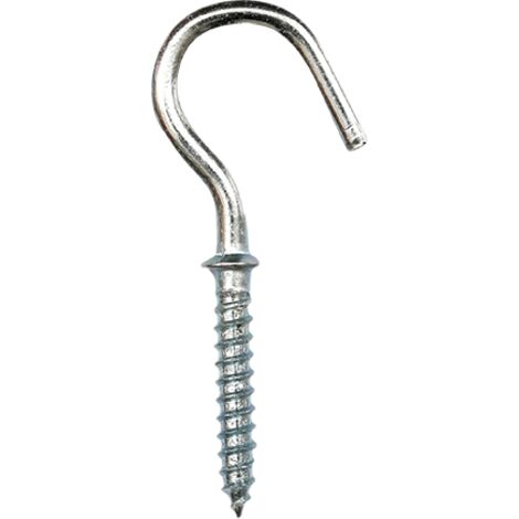 Eur Ohm – Pitons de pot de centre 30mm en acier rond – Longueur filetée 30mm – Diamètre 3.8mm pour fixation solide dans divers matériaux