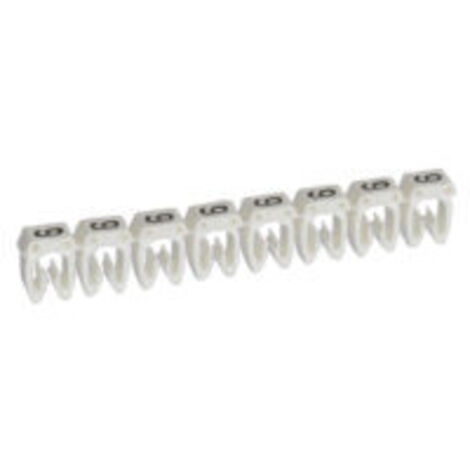 repère pour fil de 4 à 6 mm2 - chiffre 9 - couleur blanc - legrand cab 3 (1/4)