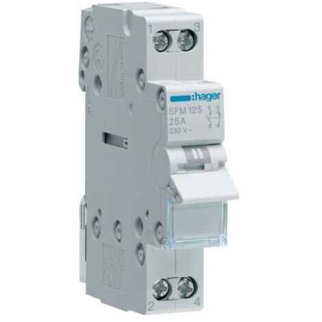 inverseur 1P 25A, -, I-II - COMMANDE SIGNAL HAGER SFM125