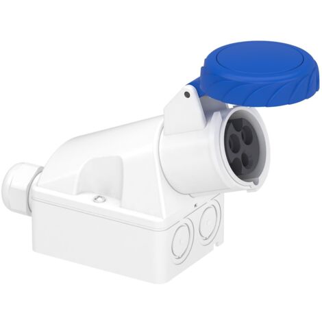 PratiKa socle de prise industrielle 16 A 2P+T 200-250 V CA IP67 SCHNEIDER 83154 (1/2)