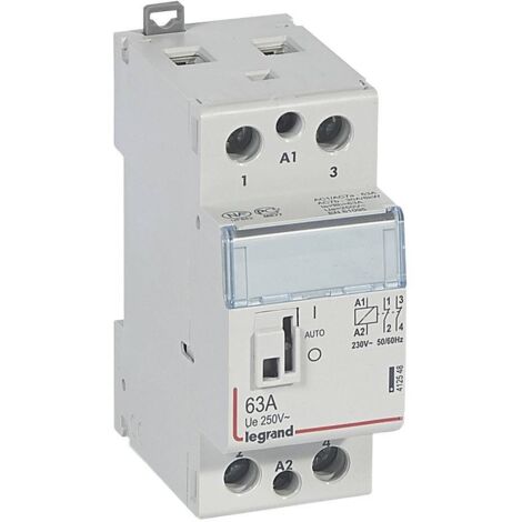 Legrand 412548 Contacteur de puissance CX³ bobine 230V - 2P 250V - 63A - contact 20 (1/3)