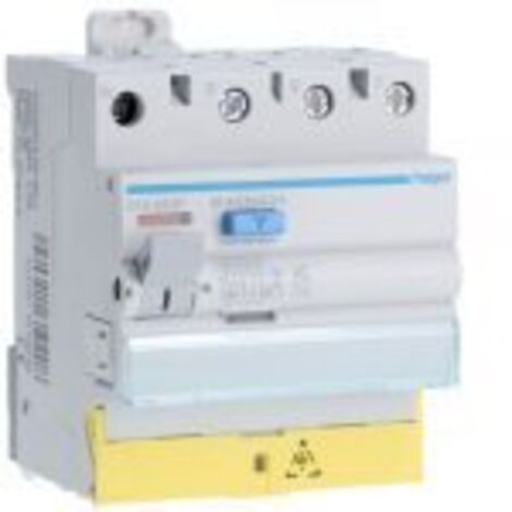 Hager – Interrupteur différentiel 3P+N 63A 300mA type AC – Bornes décalées pour installation rapide – CFC863F