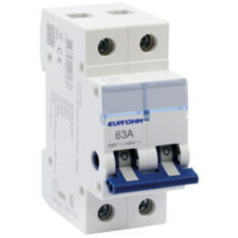 30009 Eur'ohm Interrupteur Sectionneur 2p 63a Ac22a à Coupure Pleinement Visible (1/2)