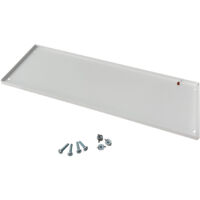 Plastron modulaire métallique 24 modules pour coffret Atlantic - Type - Fixe - H 200mm - Plein