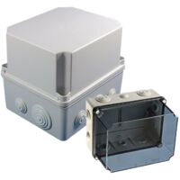 IDE – GSV171 Boîte de dérivation étanche IP65 avec capot réhaussé – Dimensions 175x151x155 mm – Résistance IK07 pour installations extérieures