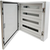 IDE – 65SUP7296PO – Coffret électrique nu étanche IP65 – 4 rangées de 24 modules – Dimensions 710x670x212mm – Installation murale sécurisée
