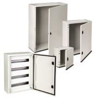 Coffret électrique étanche IP66 en métal IDE Argenta - Dimensions ARGENTA - 13 (HxLxP) 400x400x200 avec plaque
