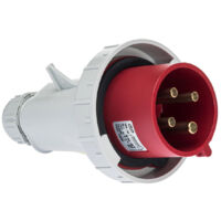 Fiche Mobile Male Triphasé 32a 3p+t 380v - 4 Broches - étanche Ip67 - Ide