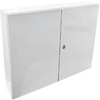 Armoire électrique En Métal étanche Ip55 - 800x1000x300 - 2 Portes - Plaque Fournie - Argenta Ide