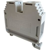 Bloc de jonction 50mm² – 115A max – Connexion à vis – Montage sur rail DIN – Borne de jonction gris – IMO
