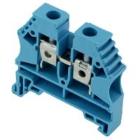 Bloc de jonction bleu 20A – Connexion à vis pour câble max 4mm² – Montage sur rail DIN – Borne de jonction électrique – IMO
