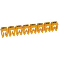 038224 Legrand - Boite De 1200 Repères Cab 3 Pour Fils 1,5mm² à 2,5mm² - Marquage Chiffre 4 Jaune